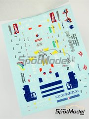 Tameo Kits: Marking / livery 1/43 scale - Ligier Mugen Honda JS41 Equipe Ligier Team sponsored by Gitanes #25, 26 - Olivier Panis (FR), Aguri Suzuki (JP) - Argentine Formula 1 Grand Prix 1995 - water slide decals and tobacco sponsor decals - for Tameo Kits reference TMK201