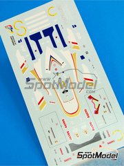 Tameo Kits: Decoracin escala 1/43 - Williams Renault FW18 Equipo Williams Grand Prix Engineering patrocinado por Rothmans N 5, 6 - Damon Hill (GB), Jacques Villeneuve (CA) - Gran Premio de Argentina de Formula 1 1996 - calcas de agua y calcas de sponsors de tabaco - para la referencia de Tameo Kits TMK215