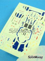 Tameo Kits: Marking / livery 1/43 scale - Tyrrell Yamaha 024 Tyrrell Racing Team sponsored by Mild Seven #18, 19 - Ukyo Katayama (JP), Mika Salo (FI) - Argentine Formula 1 Grand Prix 1996 - water slide decals and tobacco sponsor decals - for Tameo Kits reference TMK223