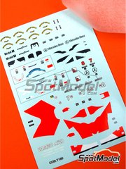 Tameo Kits: Marking / livery 1/43 scale - McLaren Mercedes MP4/11 McLaren Racing Limited Team sponsored by Marlboro #7, 8 - Mika H�kkinen (FI), David Coulthard (GB) - Hungarian Formula 1 Grand Prix 1996 - water slide decals and tobacco sponsor decals - for Tameo Kits reference TMK225