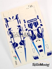 Tameo Kits: Marking / livery 1/43 scale - Brabham Alfa Romeo BT46 Brabham Racing Organisation Team sponsored by Parmalat #1, 2 - John Watson (GB), Niki Lauda (AT) - Italian Formula 1 Grand Prix 1978 - water slide decals - for Tameo Kits reference TMK232