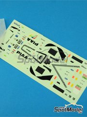 Tameo Kits: Marking / livery 1/43 scale - Tyrrell Ford 025 Tyrrell Racing Team sponsored by Rothmans #18, 19 - Mika Salo (FI), Jos Verstappen (NL) - Argentine Formula 1 Grand Prix 1997 - water slide decals and tobacco sponsor decals - for Tameo Kits reference TMK239