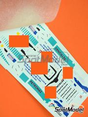 Tameo Kits: Marking / livery 1/43 scale - Sauber Petronas C16 sponsored by Petronas - John Paul  "Johnny" Herbert (GB), Gianni Morbidelli (IT) - Hungarian Formula 1 Grand Prix 1997 - water slide decals and tobacco sponsor decals - for Tameo Kits reference TMK244