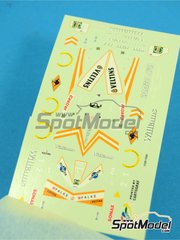 Tameo Kits: Marking / livery 1/43 scale - Williams Mecachrome FW19 Williams Grand Prix Engineering Team sponsored by Veltins #1, 2 - Jacques Villeneuve (CA), Heinz-Harald Frentzen (DE) - Test version 1998 - water slide decals and tobacco sponsor decals - for Tameo Kits reference TMK253