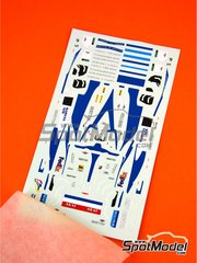 Tameo Kits: Marking / livery 1/43 scale - Benetton Playlife B198 Benetton Formula Ltd Team sponsored by Mild Seven #5, 6 - Giancarlo Fisichella (IT), Alexander Wurz (AT) - Australian Formula 1 Grand Prix 1998 - water slide decals and tobacco sponsor decals - for Tameo Kits reference TMK254