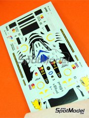 Tameo Kits: Marking / livery 1/43 scale - Jordan Mugen Honda 198 Jordan Grand Prix Team sponsored by Benson and Hedges #9,1 - Damon Hill (GB), Michael Schumacher (DE) - Australian Formula 1 Grand Prix 1998 - water slide decals and tobacco sponsor decals - for Tameo Kits reference TMK255