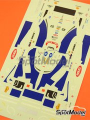 Tameo Kits: Marking / livery 1/43 scale - Minardi Ford M198 Minardi F1 Team sponsored by Fondmetal #22, 23 - Shinji Nakano (JP), Esteban Tuero (AR) - San Marino Formula 1 Grand Prix 1998 - water slide decals - for Tameo Kits reference TMK256