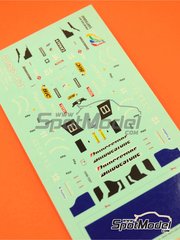 Tameo Kits: Marking / livery 1/43 scale - Prost Peugeot AP01 sponsored by Gauloises Alcatel #11, 12 - Olivier Panis (FR), Jarno Trulli (IT) - San Marino Formula 1 Grand Prix 1998 - water slide decals and tobacco sponsor decals - for Tameo Kits reference TMK257
