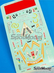 Tameo Kits: Marking / livery 1/43 scale - Williams Mecachrome FW20 Williams Grand Prix Engineering Team sponsored by Castrol #1, 2 - Jacques Villeneuve (CA), Heinz-Harald Frentzen (DE) - Australian Formula 1 Grand Prix 1998 - water slide decals and tobacco sponsor decals - for Tameo Kits reference TMK258