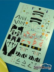 Tameo Kits: Marking / livery 1/43 scale - Ferrari F399 Scuderia Ferrari Team sponsored by Marlboro #3, 4 - Eddie Irvine (GB), Mika Salo (FI) - German Formula 1 Grand Prix 1999 - water slide decals and tobacco sponsor decals - for Tameo Kits reference TMK278