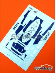 Tameo Kits: Marking / livery 1/43 scale - Tyrrell Ford P34 Six Wheels Tyrrell Racing Team sponsored by ELF - Ronnie Peterson (SE), Patrick Depailler (FR) - Brazilian Formula 1 Grand Prix 1977 - water slide decals - for Tameo Kits reference TMK280