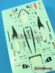 Tameo Kits: Decoracin escala 1/43 - McLaren Mercedes MP4/14 Equipo McLaren Racing Limited patrocinado por West N 1, 2 - Mika Hkkinen (FI), David Coulthard (GB) - Gran Premio de Frmula 1 de Japn 1999 - calcas de agua y calcas de sponsors de tabaco - para la referencia de Tameo Kits TMK281