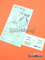 Tameo Kits: Decoraci�n escala 1/43 - Ferrari F1 2000 Equipo Scuderia Ferrari patrocinado por Marlboro N� 3, 4 - Michael Schumacher (DE), Rubens Barrichello (BR) - Gran Premio de F�rmula 1 de Australia 2000 - calcas de agua y calcas de sponsors de tabaco - para la referencia de Tameo Kits TMK286