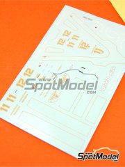 Tameo Kits: Marking / livery 1/43 scale - Lotus Ford 91 Lotus Team sponsored by John Player Special #11, 12 - Elio de Angelis (IT), Nigel Ernest James Mansell (GB) - Canadian Formula 1 Grand Prix 1982 - water slide decals and tobacco sponsor decals - for Tameo Kits reference TMK287