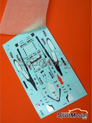 Tameo Kits: Marking / livery 1/43 scale - McLaren Mercedes MP4/15 McLaren Racing Limited Team sponsored by West #1, 2 - Mika H�kkinen (FI), David Coulthard (GB) - Belgian Formula 1 Grand Prix 2000 - water slide decals and tobacco sponsor decals - for Tameo Kits reference TMK291