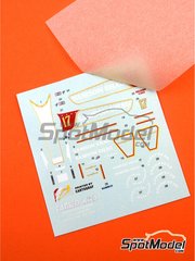 Tameo Kits: Marking / livery 1/43 scale - Shadow Ford DN9b sponsored by Samson Shag #17 - Jan Lammers (NL) - Argentine Formula 1 Grand Prix 1979 - water slide decals and tobacco sponsor decals - for Tameo Kits reference TMK300