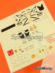Tameo Kits: Decoraci�n escala 1/43 - Ferrari F2003-GA Equipo Scuderia Ferrari patrocinado por Marlboro N� 1, 2 - Michael Schumacher (DE), Rubens Barrichello (BR) - Gran Premio de F�rmula 1 de Espa�a 2003 - calcas de agua y calcas de sponsors de tabaco - para la referencia de Tameo Kits TMK330
