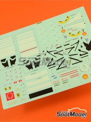 Tameo Kits: Decoraci�n escala 1/43 - Ferrari F2003-GA Equipo Scuderia Ferrari patrocinado por Marlboro N� 1, 2 - Michael Schumacher (DE), Rubens Barrichello (BR) - Gran Premio de F�rmula 1 de Canada 2003 - calcas de agua y calcas de sponsors de tabaco - para la referencia de Tameo Kits TMK331