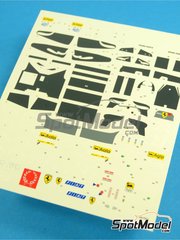 Tameo Kits: Marking / livery 1/43 scale - Ferrari 126C3 Scuderia Ferrari Team sponsored by Fiat Agip #27, 28 - Patrick Tambay (FR), Ren� Arnoux (FR) - German Formula 1 Grand Prix 1983 - water slide decals - for Tameo Kits reference TMK336