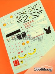 Tameo Kits: Decoraci�n escala 1/43 - Ferrari F2003-GA Equipo Scuderia Ferrari patrocinado por Marlboro Vodafone N� 1, 2 - Michael Schumacher (DE), Rubens Barrichello (BR) - Gran Premio de F�rmula 1 de Italia 2003 - calcas de agua y calcas de sponsors de tabaco - para la referencia de Tameo Kits TMK337