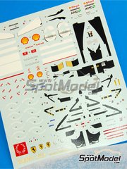 Tameo Kits: Marking / livery 1/43 scale - Ferrari F2004 Scuderia Ferrari Team sponsored by Vodafone Marlboro #1, 2 - Michael Schumacher (DE), Rubens Barrichello (BR) - Australian Formula 1 Grand Prix 2004 - water slide decals and tobacco sponsor decals - for Tameo Kits reference TMK343