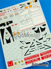 Tameo Kits: Marking / livery 1/43 scale - Ferrari F2004 Scuderia Ferrari Team sponsored by Vodafone #1, 2 - Michael Schumacher (DE), Rubens Barrichello (BR) - Canadian Formula 1 Grand Prix 2004 - water slide decals - for Tameo Kits reference TMK345