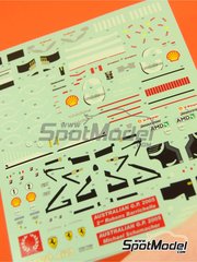 Tameo Kits: Marking / livery 1/43 scale - Ferrari F2004M Scuderia Ferrari Team sponsored by Marlboro Vodafone #1, 2 - Michael Schumacher (DE), Rubens Barrichello (BR) - Australian Formula 1 Grand Prix 2005 - water slide decals and tobacco sponsor decals - for Tameo Kits reference TMK350
