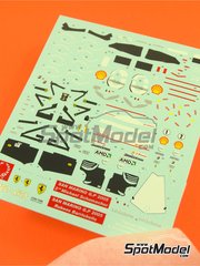 Tameo Kits: Marking / livery 1/43 scale - Ferrari F2005 Scuderia Ferrari Team sponsored by Marlboro #1, 2 - Michael Schumacher (DE), Rubens Barrichello (BR) - San Marino Formula 1 Grand Prix 2005 - water slide decals and tobacco sponsor decals - for Tameo Kits reference TMK351
