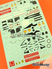 Tameo Kits: Marking / livery 1/43 scale - Ferrari 248F1 Scuderia Ferrari Team sponsored by Marlboro #5, 6 - Michael Schumacher (DE), Felipe Massa (BR) - USA - United States of America Formula 1 Grand Prix 2006 - water slide decals and tobacco sponsor decals - for Tameo Kits reference TMK358