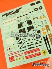 Tameo Kits: Marking / livery 1/43 scale - Ferrari 248F1 Scuderia Ferrari Team sponsored by Marlboro #5, 6 - Michael Schumacher (DE), Felipe Massa (BR) - Italian Formula 1 Grand Prix 2006 - water slide decals and tobacco sponsor decals - for Tameo Kits reference TMK361