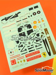 Tameo Kits: Marking / livery 1/43 scale - Ferrari 248F1 Scuderia Ferrari Team sponsored by Marlboro #5, 6 - Michael Schumacher (DE), Felipe Massa (BR) - Brazilian Formula 1 Grand Prix 2006 - water slide decals - for Tameo Kits reference TMK362