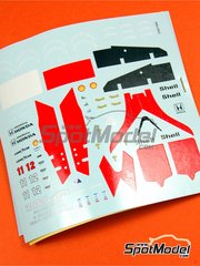 Tameo Kits: Decoraci�n escala 1/43 - McLaren Honda MP4/4 Equipo McLaren Racing Limited patrocinado por Marlboro N� 11, 12 - Ayrton Senna da Silva (BR), Alain Prost (FR) - Gran Premio de F�rmula 1 de Jap�n 1988 - calcas de agua y calcas de sponsors de tabaco - para la referencia de Tameo Kits TMK364
