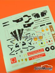 Tameo Kits: Marking / livery 1/43 scale - Ferrari F2007 Scuderia Ferrari Team sponsored by Marlboro #5, 6 - Felipe Massa (BR), Kimi R�ikk�nen (FI) - Australian Formula 1 Grand Prix 2007 - water slide decals and tobacco sponsor decals - for Tameo Kits reference TMK365