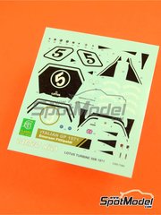 Tameo Kits: Marking / livery 1/43 scale - Lotus Type 56B - Emerson Fittipaldi (BR) - Italian Formula 1 Grand Prix 1971 - water slide decals - for Tameo Kits reference TMK368