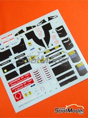 Tameo Kits: Marking / livery 1/43 scale - Ferrari F1/87 Scuderia Ferrari Team sponsored by Marlboro #27, 28 - Michele Alboreto (IT), Gerhard Berger (AT) - Japanese Formula 1 Grand Prix 1987 - water slide decals and tobacco sponsor decals - for Tameo Kits reference TMK376