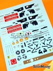 Tameo Kits: Marking / livery 1/43 scale - Ferrari F2008 Scuderia Ferrari Team sponsored by Shell #1, 2 - Felipe Massa (BR), Kimi R�ikk�nen (FI) - Italian Formula 1 Grand Prix 2008 - water slide decals and tobacco sponsor decals - for Tameo Kits reference TMK380