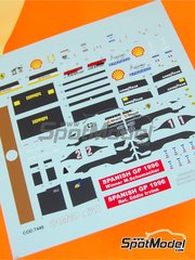 Tameo Kits: Marking / livery 1/43 scale - Ferrari F310 Scuderia Ferrari Team sponsored by Marlboro #1, 2 - Michael Schumacher (DE), Eddie Irvine (GB) - Spanish Formula 1 Grand Prix 1996 - water slide decals and tobacco sponsor decals - for Tameo Kits reference TMK418