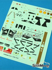 Tameo Kits: Marking / livery 1/43 scale - Ferrari F14 T Scuderia Ferrari Team sponsored by Banco Santander #7, 14 - Fernando Alonso (ES), Kimi Rikknen (FI) - Australian Formula 1 Grand Prix 2014 - water slide decals - for Tameo Kits reference TMK421