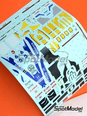 Tameo Kits: Marking / livery 1/43 scale - Williams Honda FW11B Williams Grand Prix Engineering Team sponsored by Canon Mobil1 #5, 6 - Nigel Ernest James Mansell (GB), Nelson Piquet (BR) - British Formula 1 Grand Prix 1987 - water slide decals and tobacco sponsor decals - for Tameo Kits reference TMK438