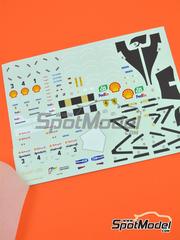 Tameo Kits: Marking / livery 1/24 scale - Ferrari F1 2000 Scuderia Ferrari Team sponsored by Marlboro #3, 4 - Michael Schumacher (DE), Rubens Barrichello (BR) - Japanese Formula 1 Grand Prix 2000 - water slide decals - for Tameo Kits reference TLK001