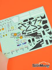 Tameo Kits: Marking / livery 1/24 scale - Ferrari F2001 Scuderia Ferrari Team sponsored by Marlboro #1, 2 - Michael Schumacher (DE), Rubens Barrichello (BR) - Monaco Formula 1 Grand Prix 2001 - water slide decals - for Tameo Kits reference TLK003