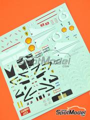 Tameo Kits: Marking / livery 1/24 scale - Ferrari F2002 Scuderia Ferrari Team sponsored by Marlboro #1, 2 - Michael Schumacher (DE), Rubens Barrichello (BR) - French Formula 1 Grand Prix 2002 - water slide decals - for Tameo Kits reference TLK004