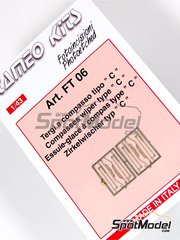 Tameo Kits: Detail 1/43 scale - IMSA Compasses Wiper - photo-etched parts - 4 units