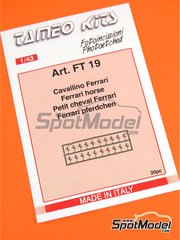 Tameo Kits: Logotypes 1/43 scale - Ferrari cavallino horse - photo-etched parts - 20 units