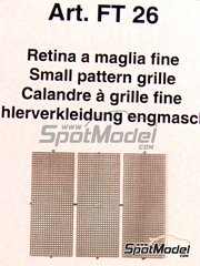 Tameo Kits: Mesh - Small pattern grille 10 x 25 mm - photo-etched parts - 3 units