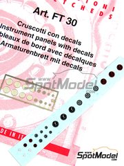 Tameo Kits: Detail 1/43 scale - Tachometers - decals and photo-etched parts - 16 units