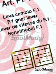 Tameo Kits: Detail 1/43 scale - F1 gear lever - photo-etched parts - 8 units