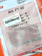 Tameo Kits: Mesh - Radiators grille - photo-etched parts - 3 units