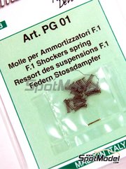 Tameo Kits: Detalle escala 1/43 - Muelle para amortiguador de F1 - 20 unidades