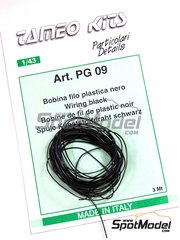 Tameo Kits: Detalle escala 1/43 - Cable de color negro - otros materiales